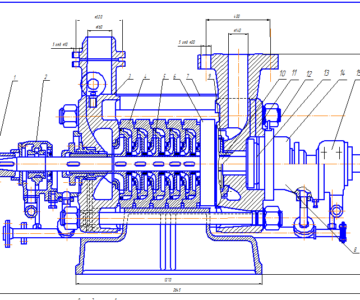 Чертеж Насос ЦНСн 500-640