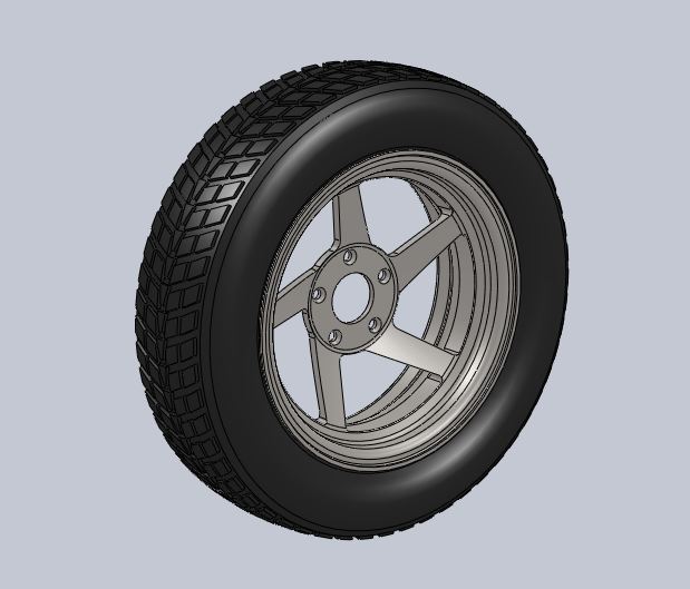 3D модель Колесо 155\65R13 3D