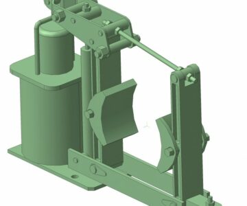 3D модель Тормоз ТКГ-200 для остановки и удержания валов механизмов