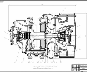 Чертеж Газотурбонагнетатель PDH-25