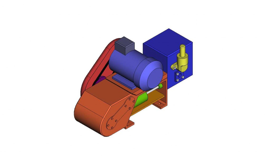 3D модель Габаритная 3D модель агрегата насосного АН 2-16