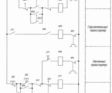 Чертеж Принципиальная схема управления ТСН-3,0 Б