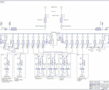 Чертеж Электроснабжение ситценабивной фабрики