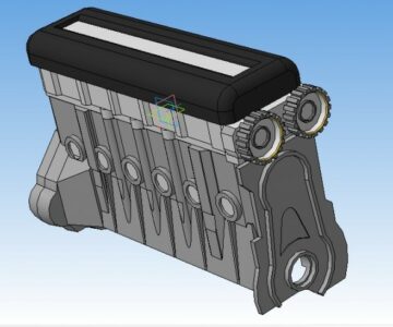 3D модель Блок двигателя в сборе + головка блока двигателя 2jz 3D Модель