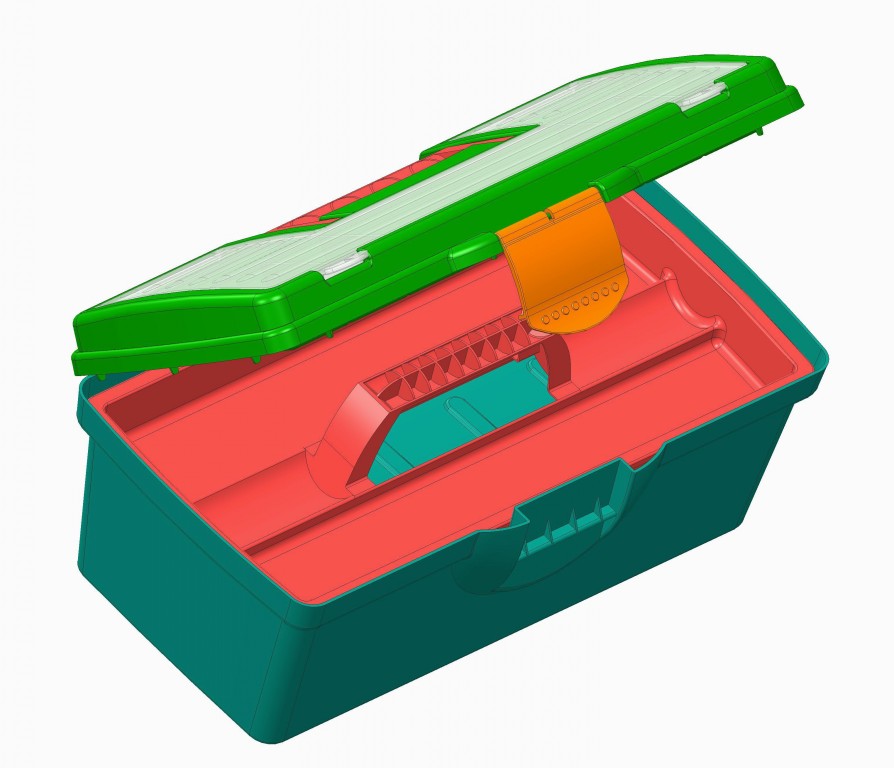 3D модель Модель ящика для инструмента 3D