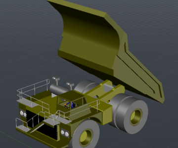 3D модель Грузовая карьерная машина