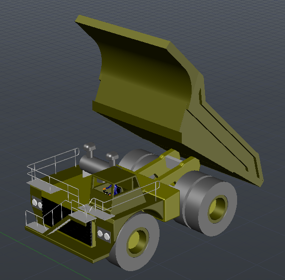 3D модель Грузовая карьерная машина