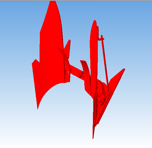 3D модель Корпус плуга ПНО-3-4-55 3D