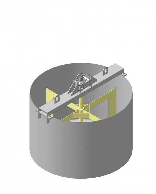 3D модель Мешалка рамная d1200 3D