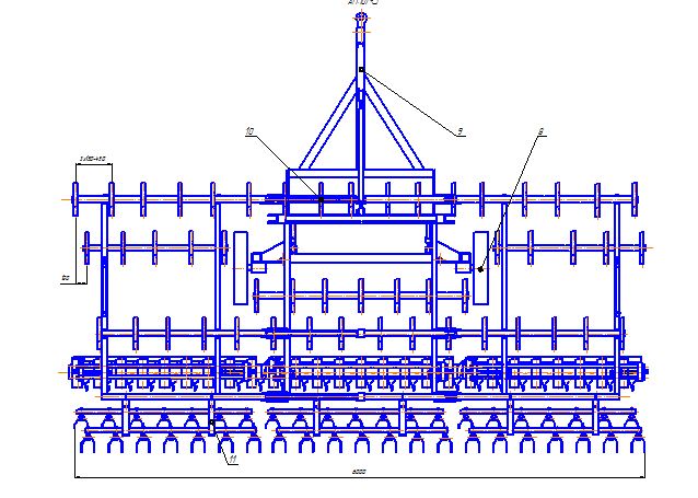 Чертеж Модернизация культиватора КП-6