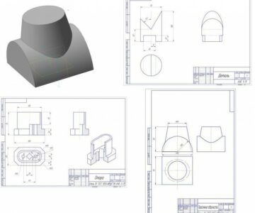 3D модель КГЭУ/инженерная графика и начертательная геометрия/сборник чертежей