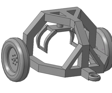 3D модель Тележка трелевочная 3D