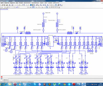 Чертеж Чертёж электроснабжение завода среднего машиностроения