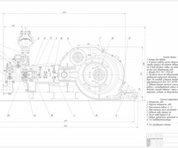 Чертеж Буровой насос НБТ-475