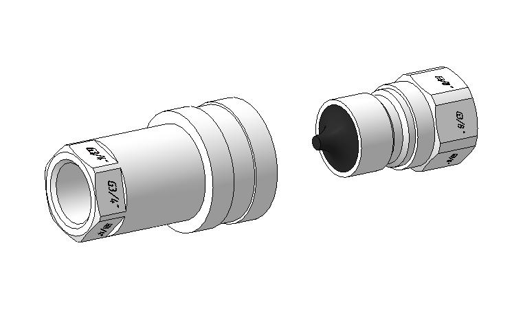 3D модель Быстроразъемное соединение G3/4