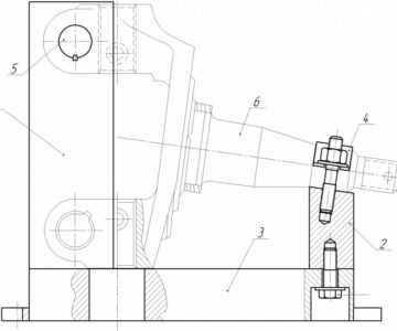Чертеж Чертеж приспособление для замены втулок поворотной цапфы