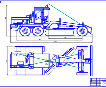Чертеж Строповка автогрейдера