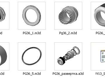 3D модель Сальник PG36