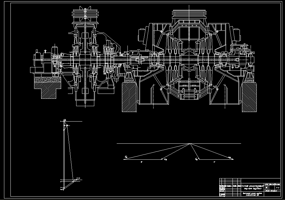 Чертеж Турбина Т-250/300-240 ТМЗ