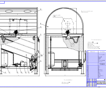 Чертеж Моечная установка для очистки деталей