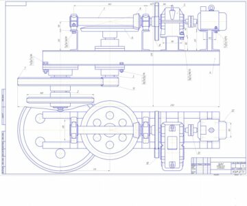 Чертеж Привод цепного конвейера uфакт=704.15