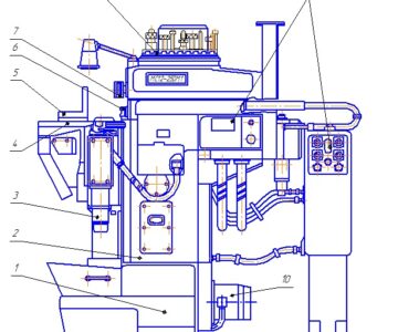 Чертеж Станок МС12-250М1