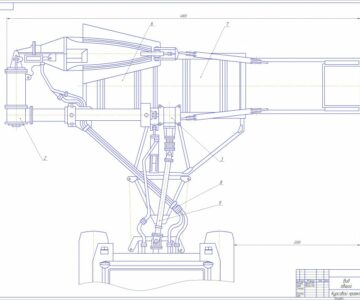 Чертеж Каналоочиститель на базе трактора РТ-М-160