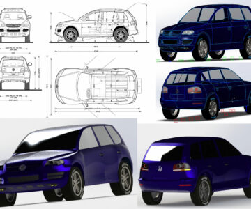 3D модель 3d модель Volkswagen Touareg