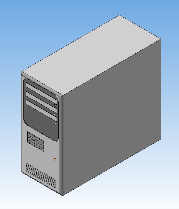 3D модель Системный блок компьютера 3d модель