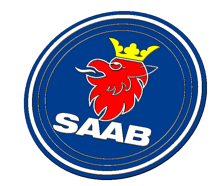 3D модель Логотип SAAB