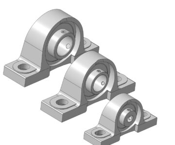 3D модель 3D модели подшипников UCP201,  UCP206, UCP207