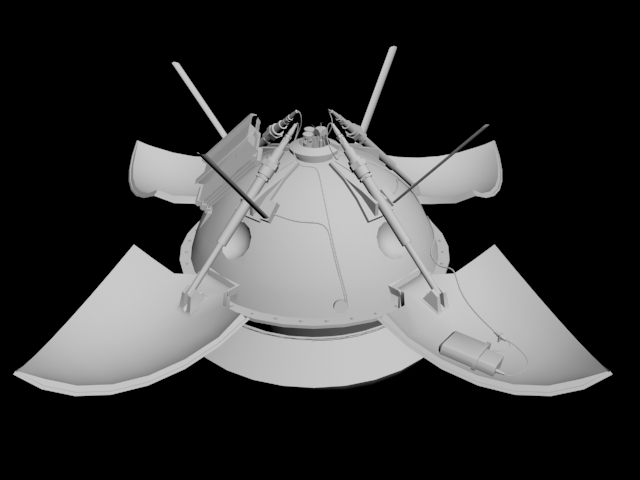 3D модель "Марс-3" спускаемый аппарат 3D