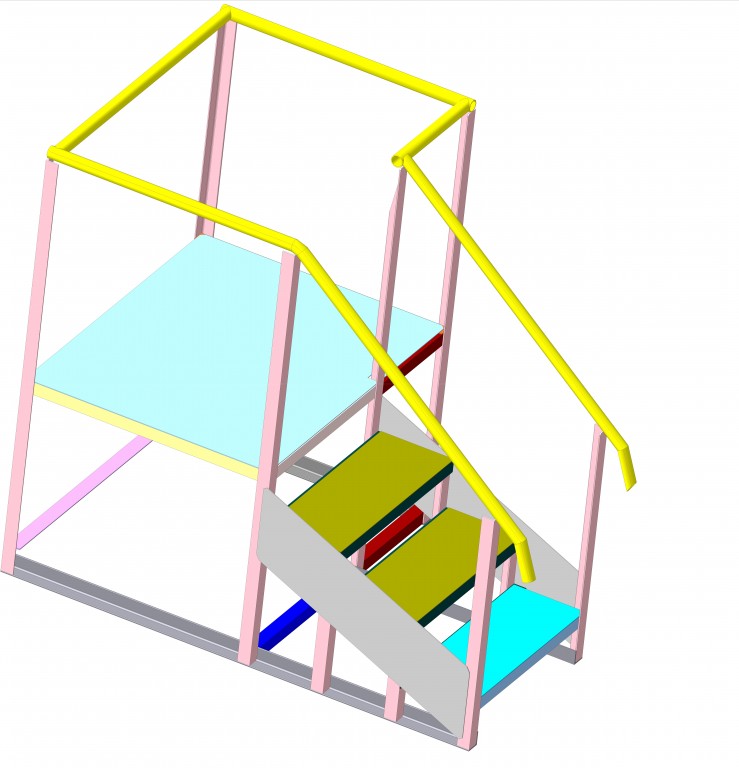 3D модель Помост