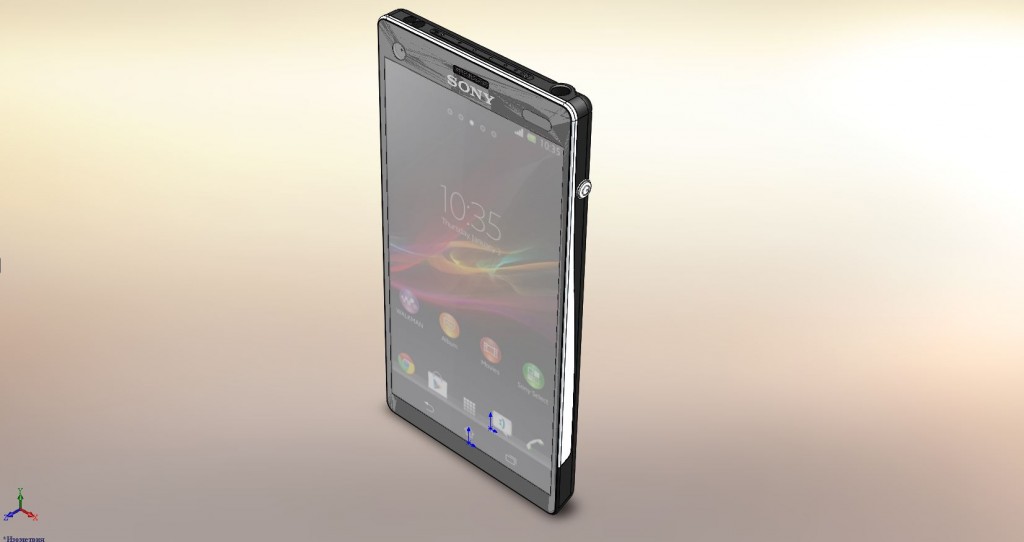 3D модель Xperia R (концепт) 3D модель.