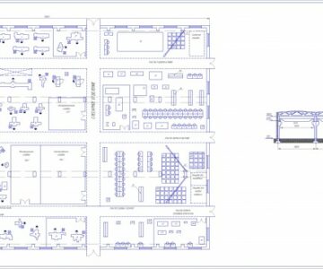 Чертеж Дипломный проект "Поектирование механосборочного цеха ССЗ"