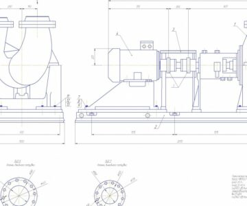 Чертеж Курсовой проект "Расчет и выбор центробежного насоса для заданной сети"