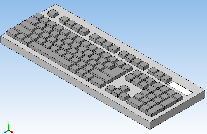 3D модель Клавиатура 3d модель