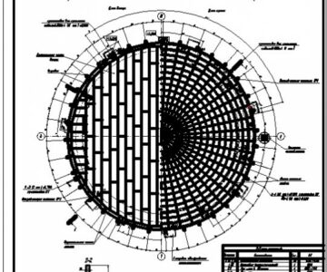 Чертеж Чертеж резервуара РВСП 20000