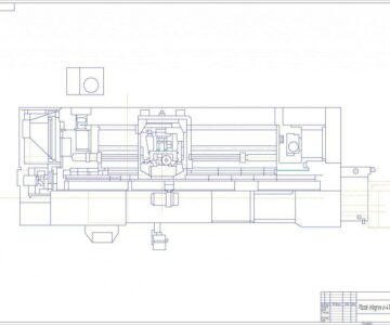 Чертеж Фрезерно-токарный центр с ЧПУ Mazak integrex e-410