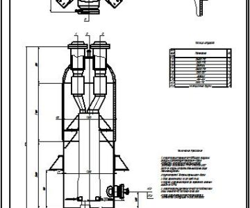 Чертеж Чертеж теплообменника Packinox