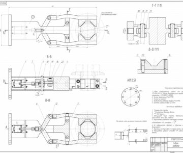 Чертеж Схват робота г/п 16 кг