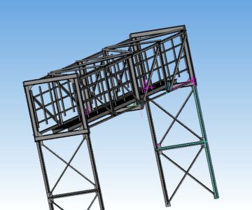 3D модель Эстакада кабельная