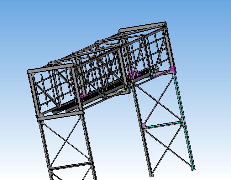 3D модель Эстакада кабельная