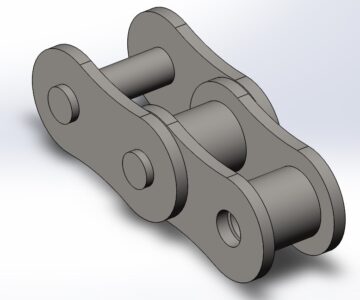 3D модель Звенья цепи шаг 15,875