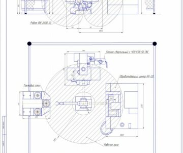 Чертеж компоновка РТК с роботом IRB-2600-12