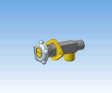 3D модель Вентиль запорный продувочный 3D