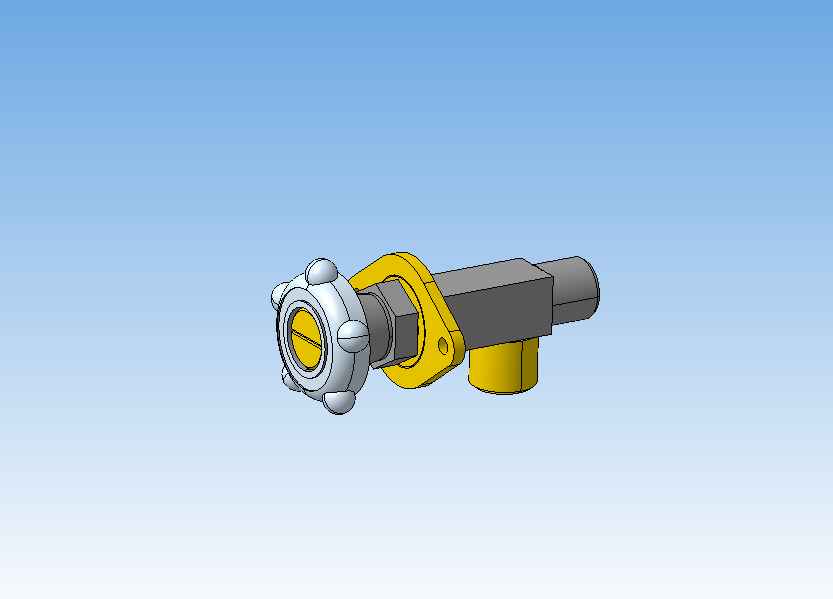 3D модель Вентиль запорный продувочный 3D