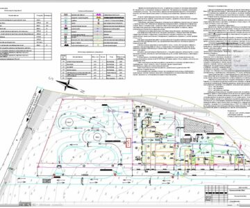 Чертеж Стройгенплан промышленной базы