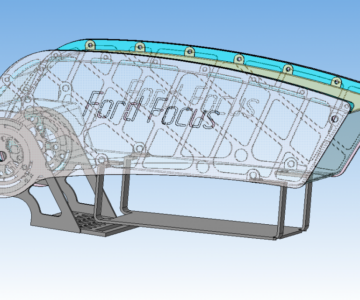 3D модель 3D модель с развертками подлокотник автомобиля