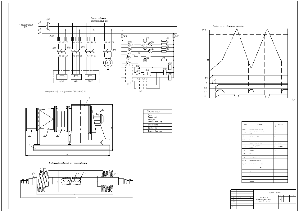 Чертеж Расчет электрокалориферной установки  СФОЦ 60/0,5Т